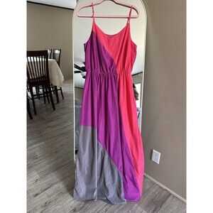 Mossimo‎ Stylish Color Block Maxi Dress Sleeveless Spaghetti Straps